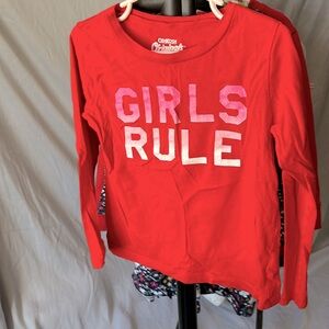 Red long sleeve tee